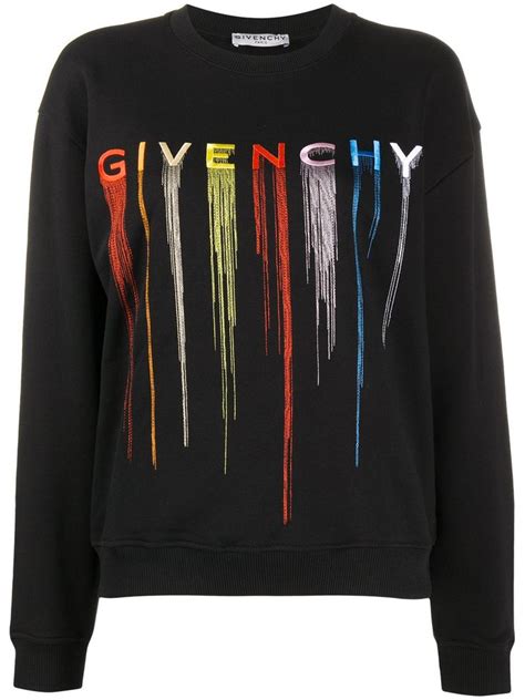 givenchy sweater schrift am ärmel|Givenchy Designer Sweaters: Cardigans, Crewneck & Pullovers.